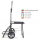 Сумка-тележка со стульчиком Andersen Komfort Shopper Mara 47 л 50 кг